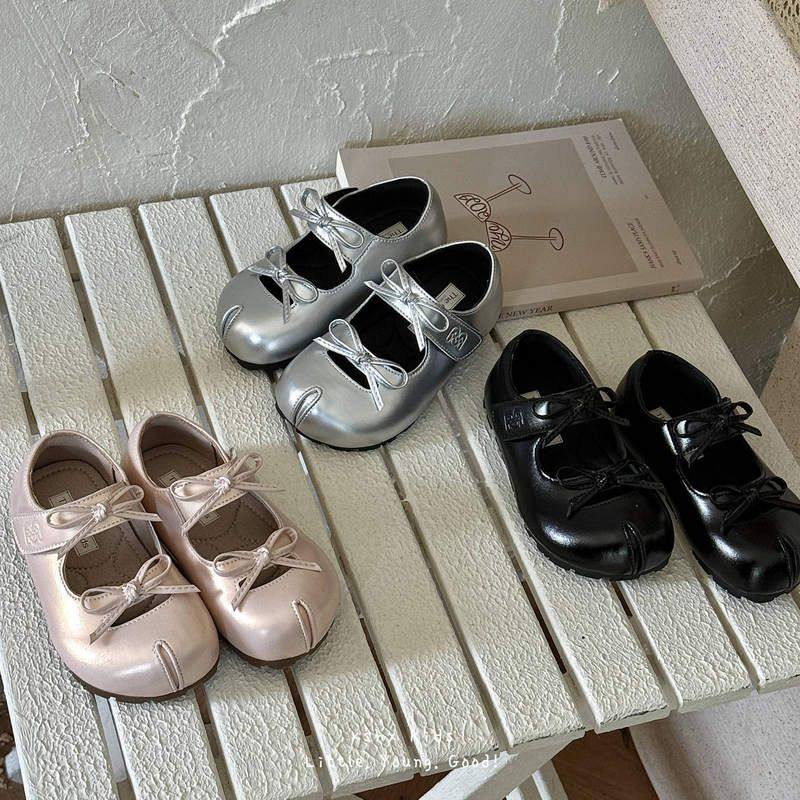 XSHX复古芭蕾｜女童假分趾公主鞋玛丽珍春夏皮鞋蝴蝶结绸光橡胶底,童鞋/婴儿鞋/亲子鞋,皮鞋,淘宝优惠券,粉丝福利购,淘宝优惠卷