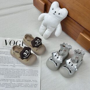 THE CBC KIDS『可爱包头』儿童韩系凉鞋包头包跟玩偶透气机能学步