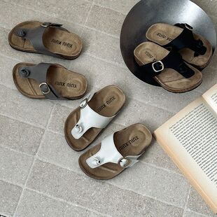 THE CBC KIDS「夹趾凉鞋」儿童软木分区支撑休闲勃肯透气夏亲子款