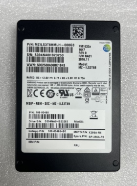 NetApp X356A-R6 X357A-R6 3.8T 3.8tb 12 Gbps 2.5