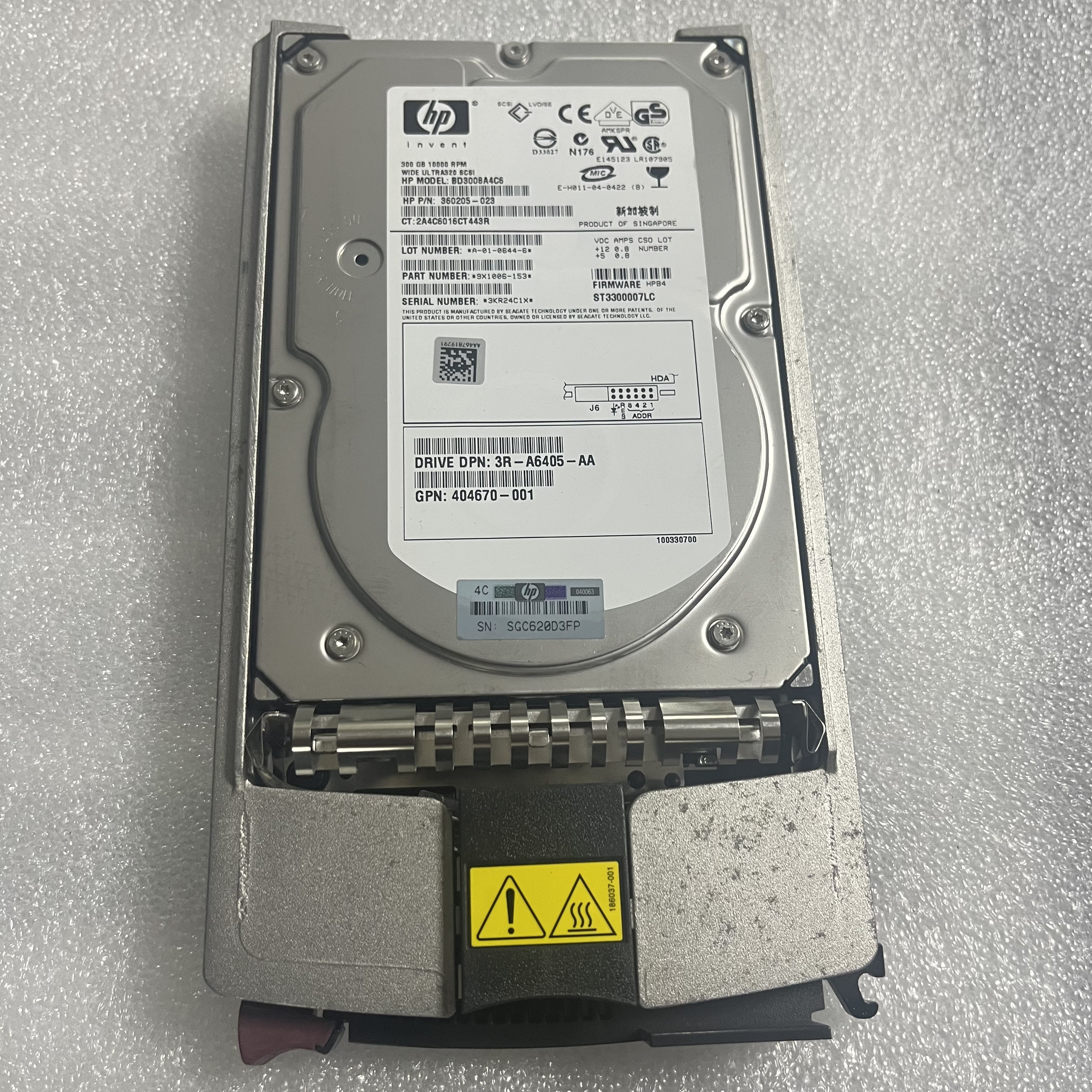 HP 300G 10K SCSI 404701-001 404670-001 360205-023 351126-001