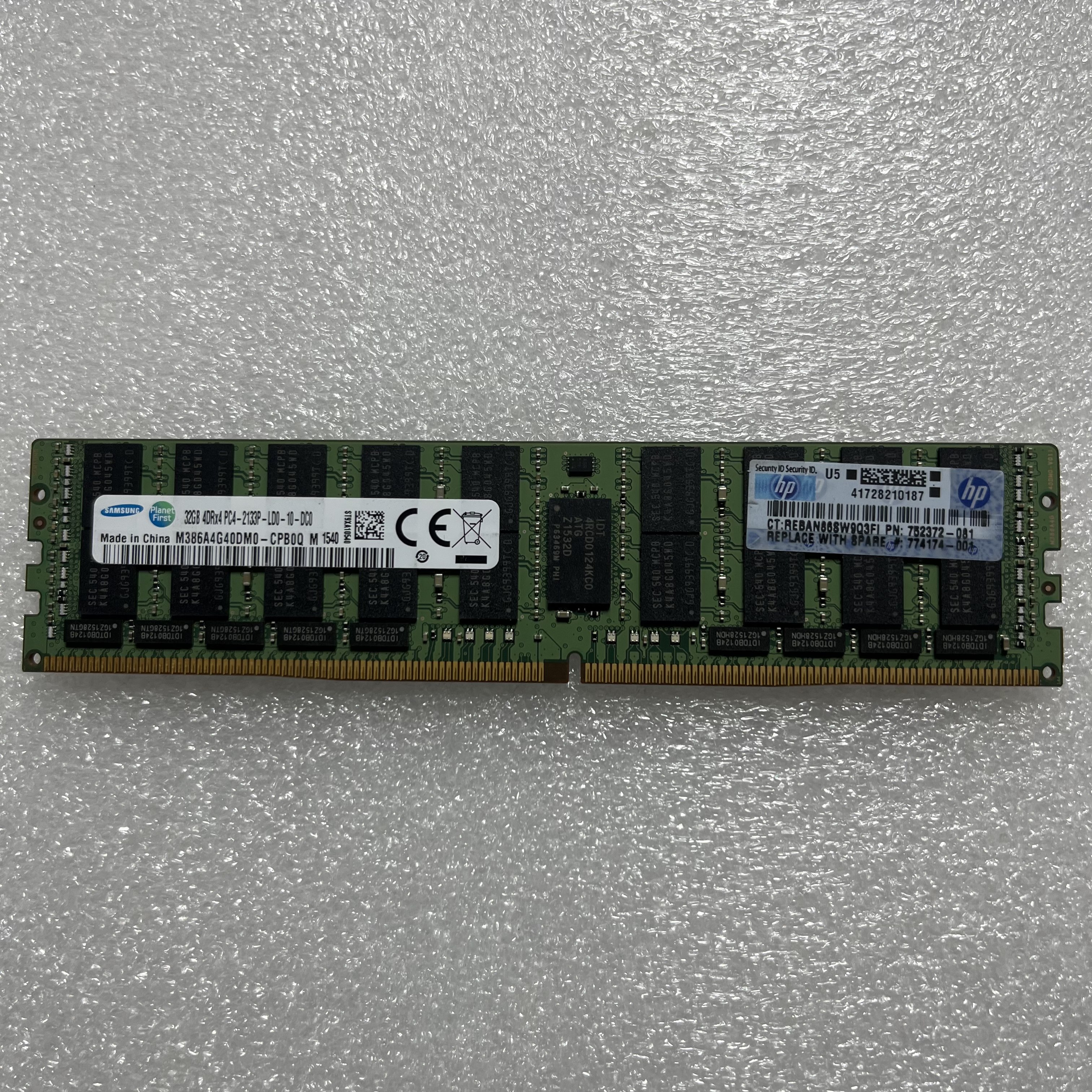 HP惠普 752372-081 726722-B21 774174-001 32G DDR4 2133 内存条