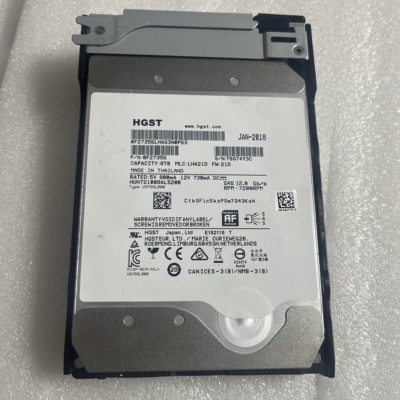 HGST 8TB 企业级氦气硬盘HUH721008AL5200 7200RPM SAS 12Gb/s