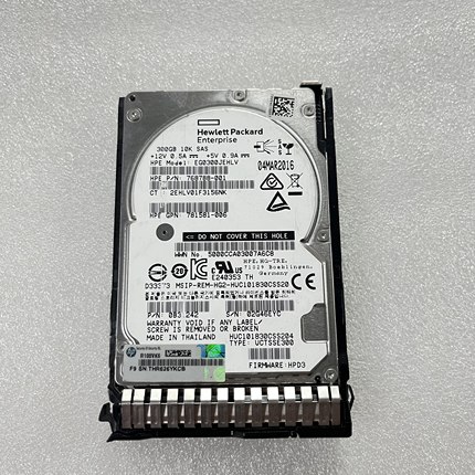 HP/惠普 785067-B21 785410-001 300G 10K 12G 2.5 SAS服务器硬盘