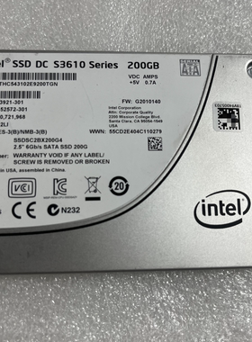 英特尔S3610 200GB 企业级固态硬盘 2.5 SATA接口 SSDSC2BX200G4R