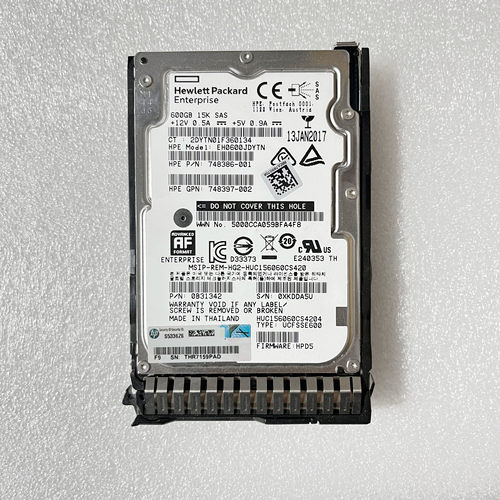 HP 748387-B21 748435-001 600GB 12G 15K 748386-001 服务器硬盘