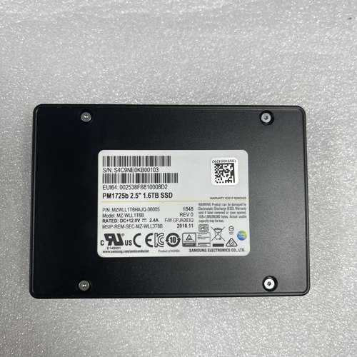 三星 PM1725b MZWLL1T6HAJQ-00005 1.6T NVME U.2 SSD MZ-WLL1T6B