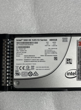 Huawei/英特尔 SSD S3510 480G 02311EEP SSDSC2BB480G6 固态硬盘