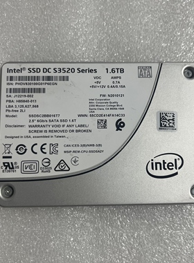 Intel DC S3520 1.6T SSD 6Gb/s MLC 2.5 SATA SSDSC2BB016T7硬盘