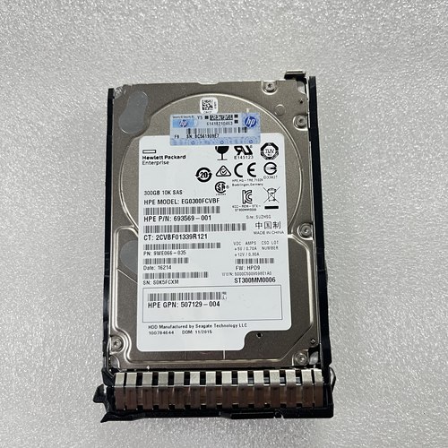 HP 728759-001 693569-001 EG0300FCVBF 300G 10K SAS 2.5寸硬盘