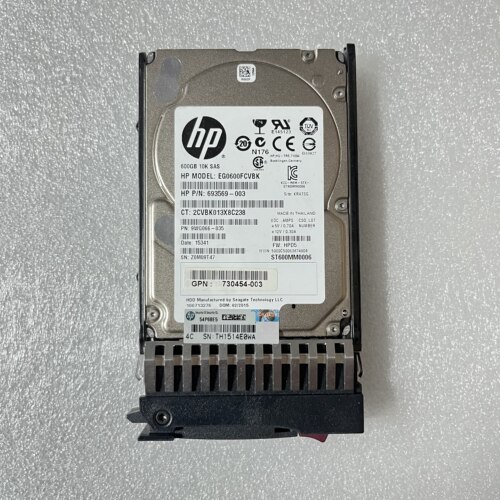 HP 730702-001 730454-003 SAS 600G MSA2000 2.5寸存储硬盘