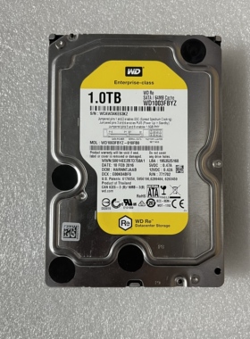 WD/西部数据 WD1003FBYZ 1T企业级黑盘7200转64M 1TB服务器