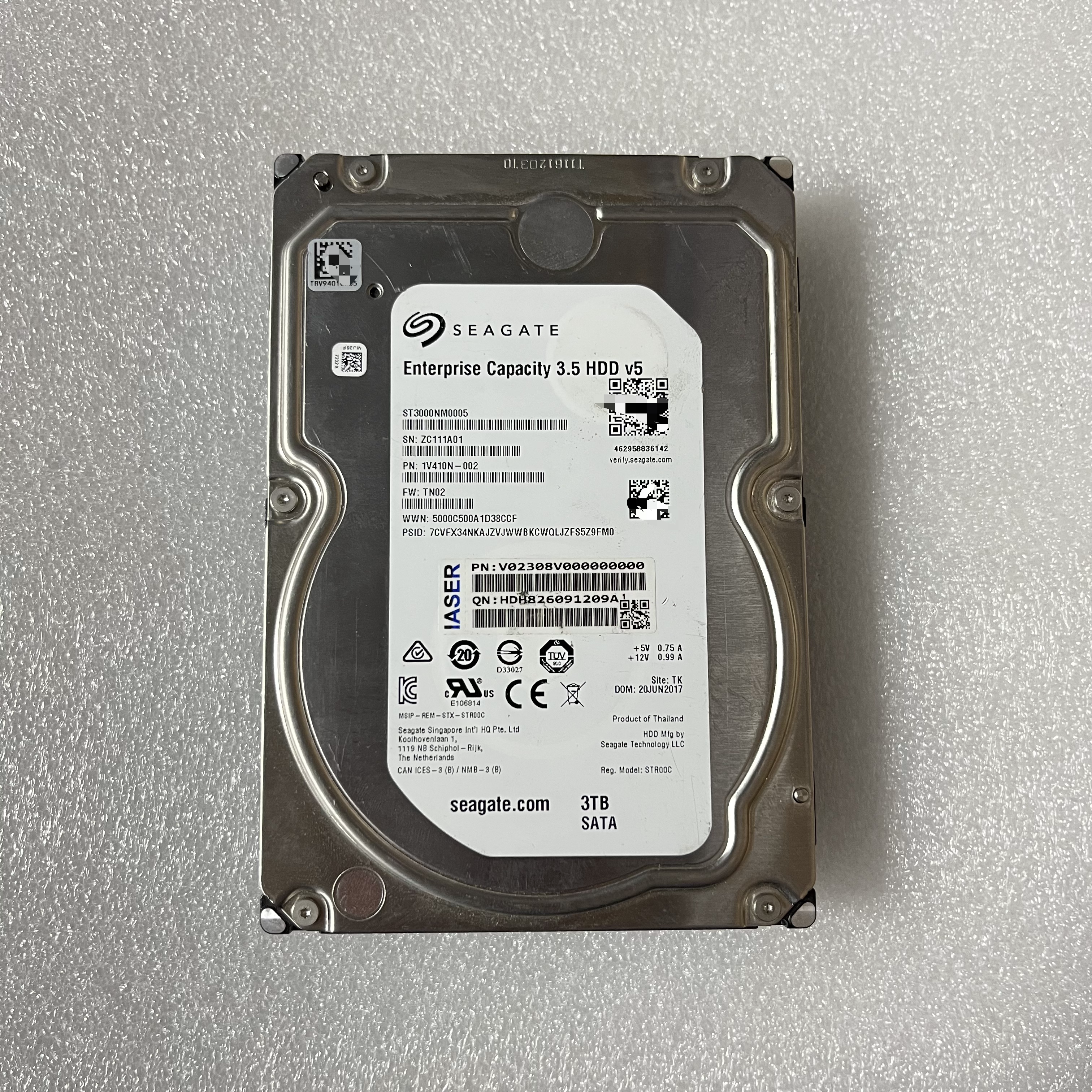 原装希捷 ST3000VM002 3TB台式机硬盘5900转SATA3低耗3T监控录像