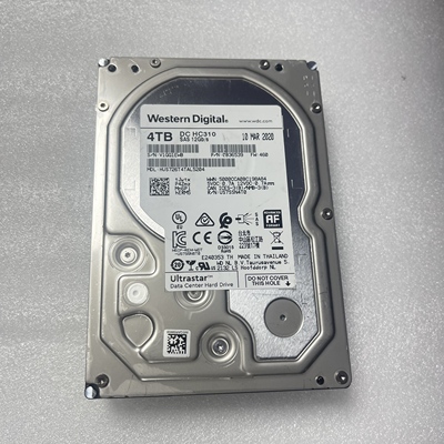 WD/西部数据 HUS726T4TAL5204 HC310 4T 3.5企业级SAS硬盘7200转