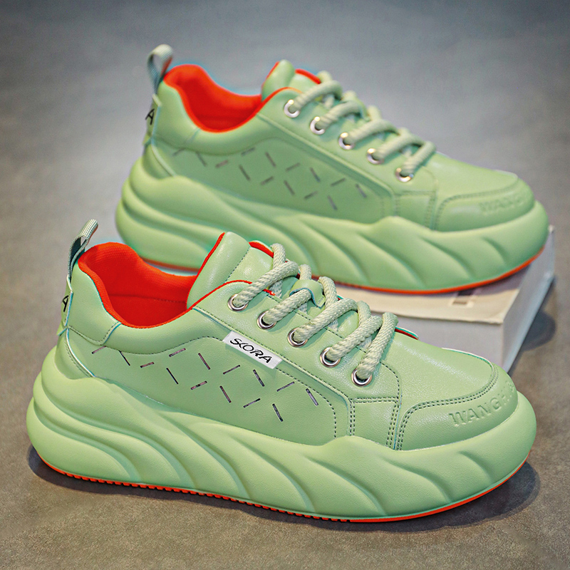 爵浪新款网红增高厚底休闲板鞋