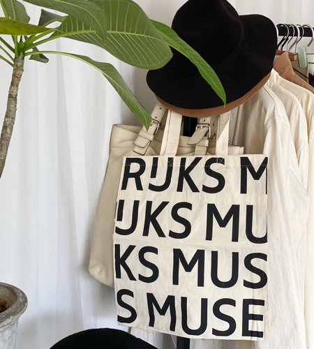Rijks Museum 荷兰国立博物馆托特包 美术馆简约字母购物袋帆布包