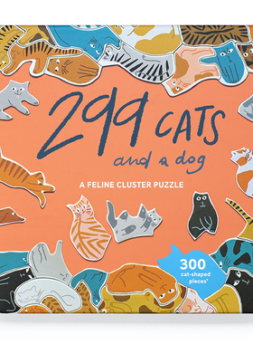 猫咪狗狗异形拼图 299只猫和1只狗 英国进口可爱宠物减压玩具礼物