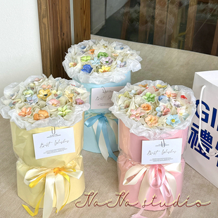 景德镇陶瓷花束成品永生花送女朋友闺蜜毕业礼物创意生日520
