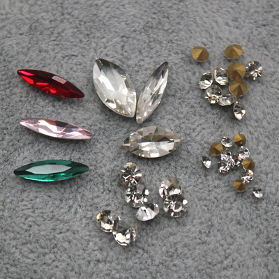 diy新娘饰品马眼尖底钻