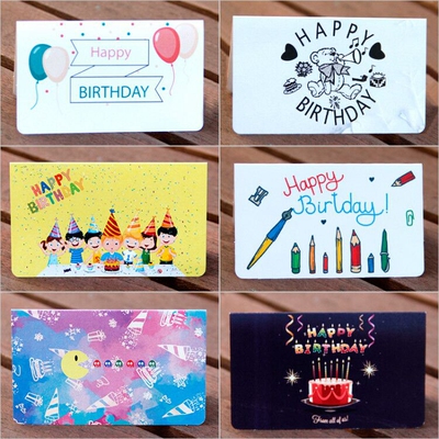 生日小贺卡礼物留言卡答谢卡迷你
