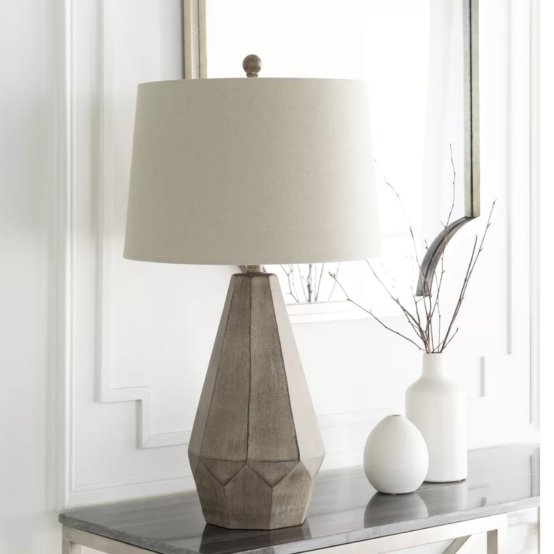 美式乡村风木艺民宿样板房台灯