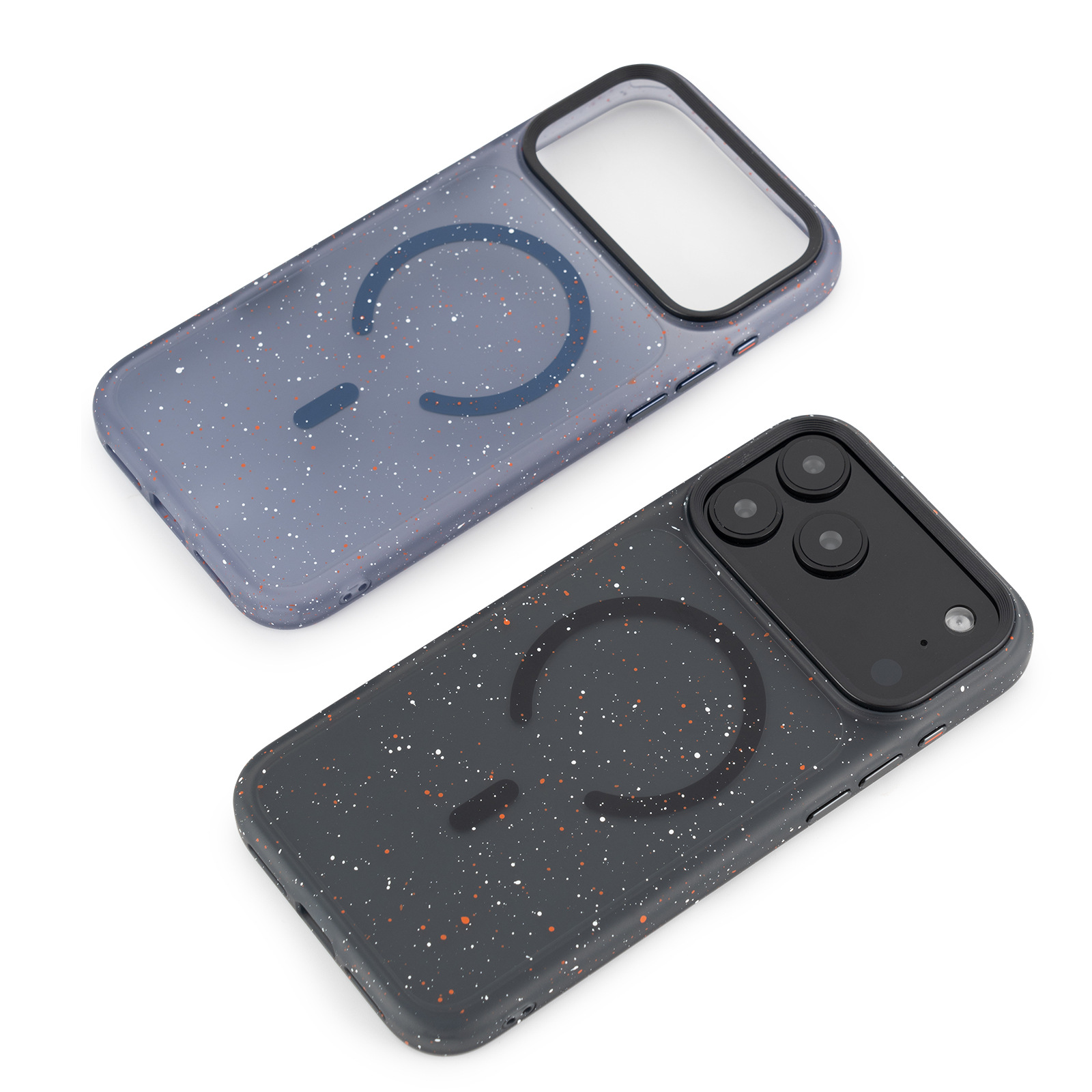 苹果17系列带AI键泼墨磁吸防摔壳