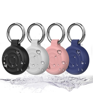 全包防水適用Airtag保護(hù)套蘋果定位器鑰匙扣防丟器硅膠防水塞寵物