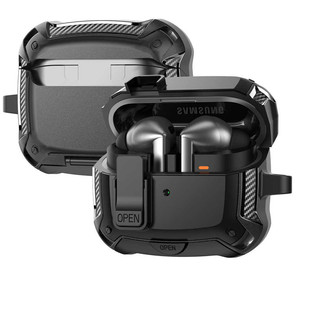 适用于三星Galaxy Buds3 Pro 大黄蜂支架款开关锁扣挂钩 无线蓝牙耳机壳防摔保护套三星Galaxy Buds3耳机套