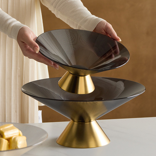 水果盘沥水轻奢创意个性现代家用果篮客厅茶几吧台酒店糖果零食盘