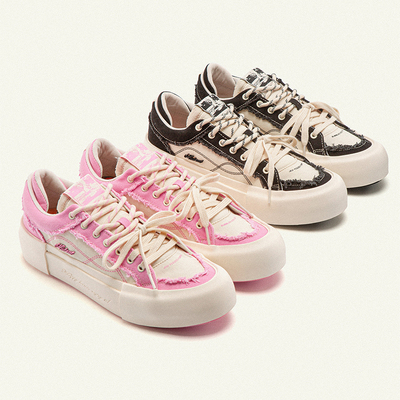 MATNUT破坏流苏毛边厚底板鞋