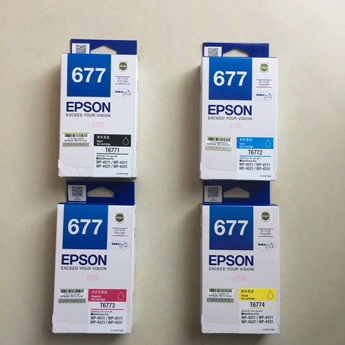 爱普生T6771/2/3/4墨盒 WF-4521 4511 4011原装大容量墨盒促销