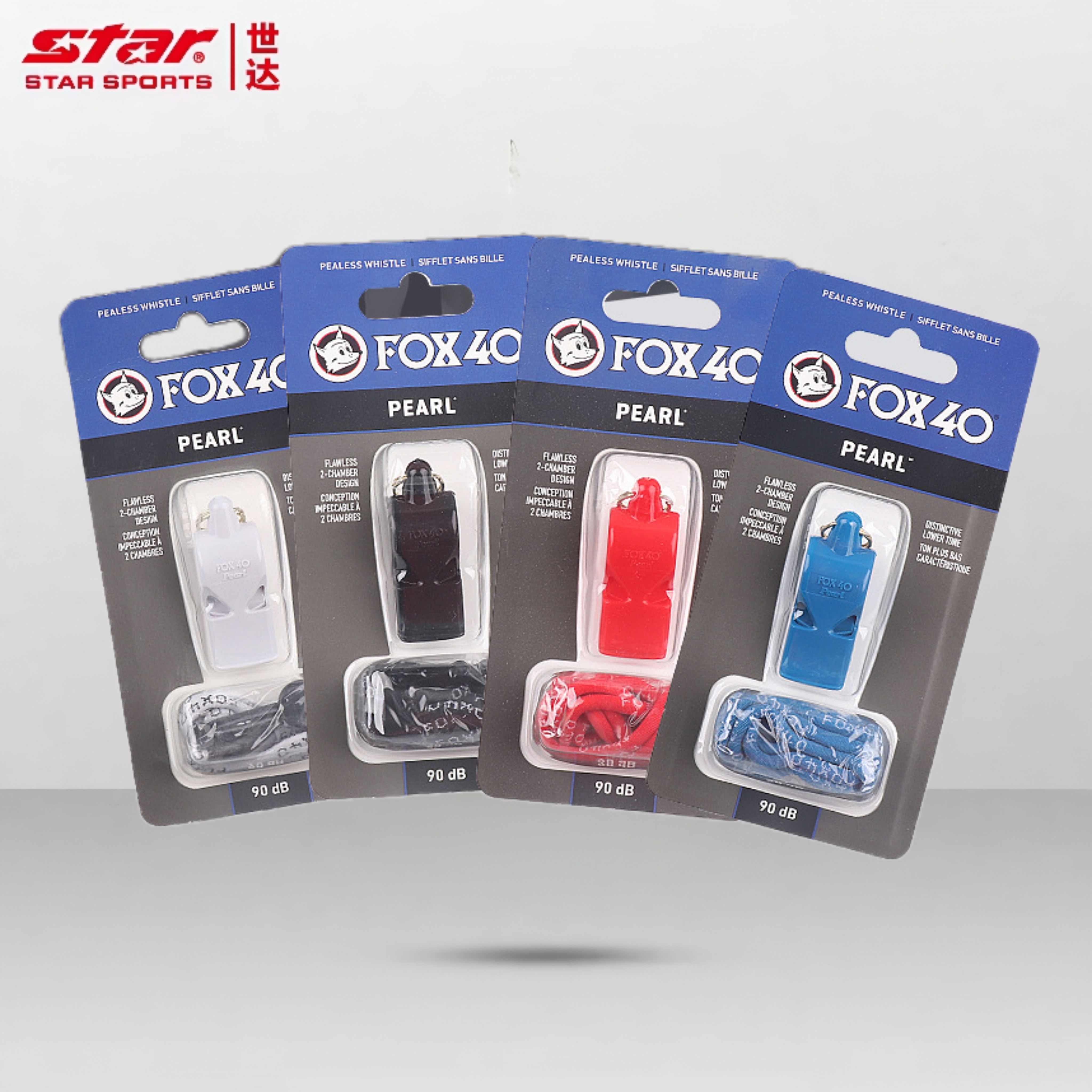 正品star世达口哨FOX40狐狸高音无核足球篮球裁判教练哨子XH9703