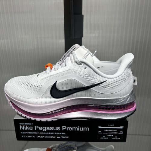 Nike耐克女白紫色飞马PEGASUS PREMIUM气垫跑步鞋HQ2593-108