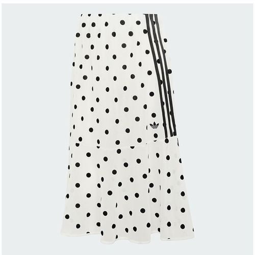 Adidas阿迪达斯三叶草休闲薄纱波点运动半身裙2026夏女裙KV1176