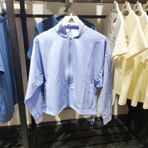 Adidas/阿迪达斯女子秋新款简约百搭运动休闲夹克防风外套IX1702