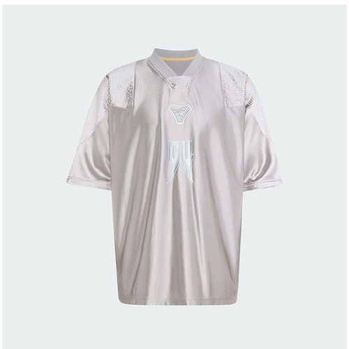Adidas阿迪达斯三叶草运动宽松V领球衣2026夏男短袖上衣KX4835