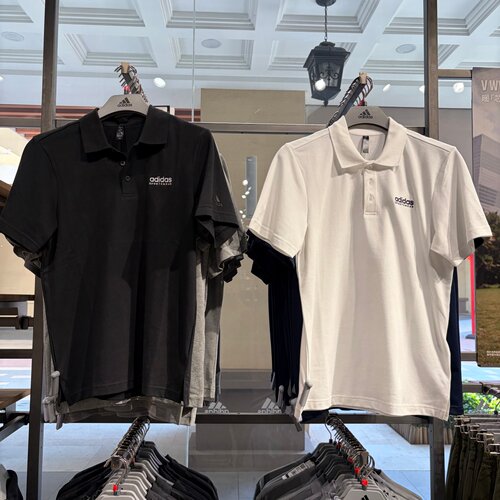 Adidas/阿迪达斯夏季新款男士透气商务运动休闲短袖POLO衫JI9053
