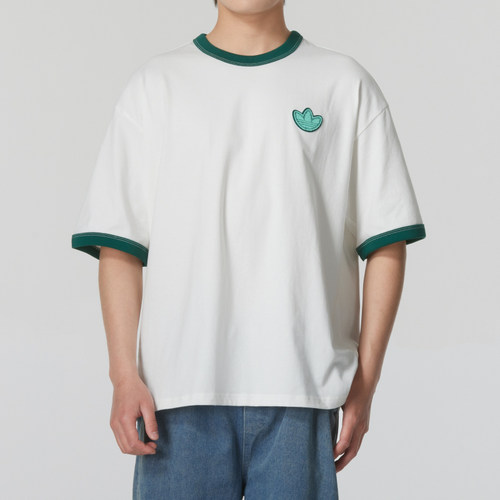 Adidas阿迪达斯三叶草夏新款男士休闲圆领透气舒适运动短袖JI7485