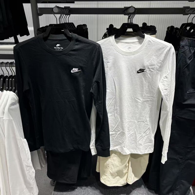 Nike耐克男长袖T恤春秋新款针织运动休闲透气圆领上衣AR5194-100,运动服/休闲服装,运动T恤,淘宝优惠券,粉丝福利购,淘宝优惠卷