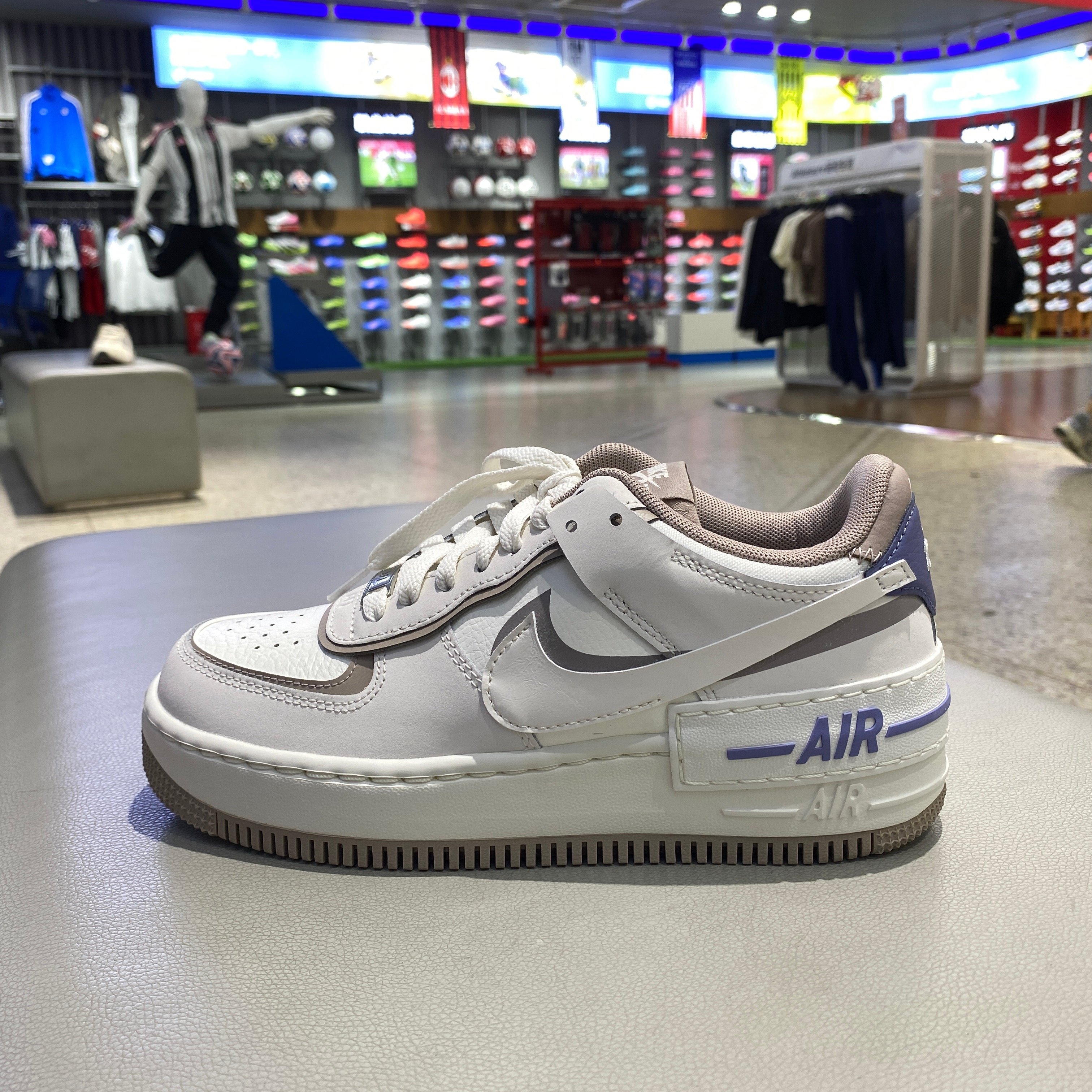 NIKE耐克女板鞋双钩厚底空军一号AF1棕色休闲运动鞋IO7594-101,运动鞋new,运动休闲鞋,淘宝优惠券,粉丝福利购,淘宝优惠卷