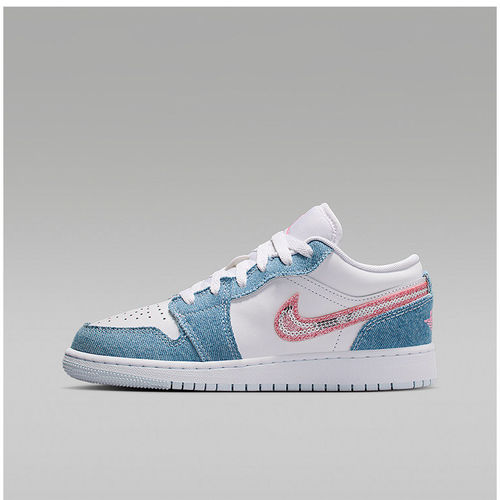 Nike耐克JORDAN 1童鞋运动休闲舒适透气低帮时尚板鞋HQ2001-400