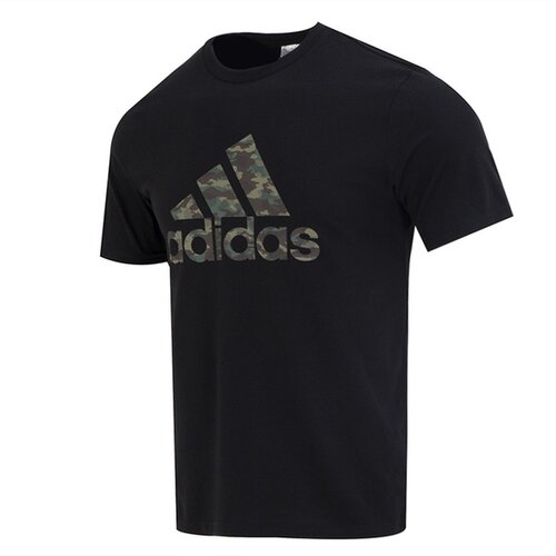 Adidas阿迪达斯短袖男夏季新款运动服半袖宽松迷彩纯棉T恤HS3215