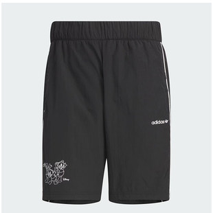 Adidas/阿迪达斯男健身透气训练运动梭织速干五分运动短裤JP1415