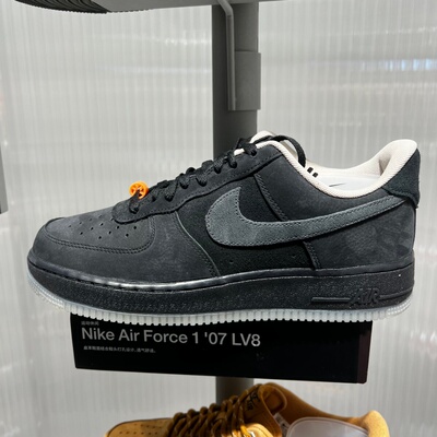 Nike耐克男鞋26新款AF1空军一号翻毛皮复古厚底板鞋IQ9791-001