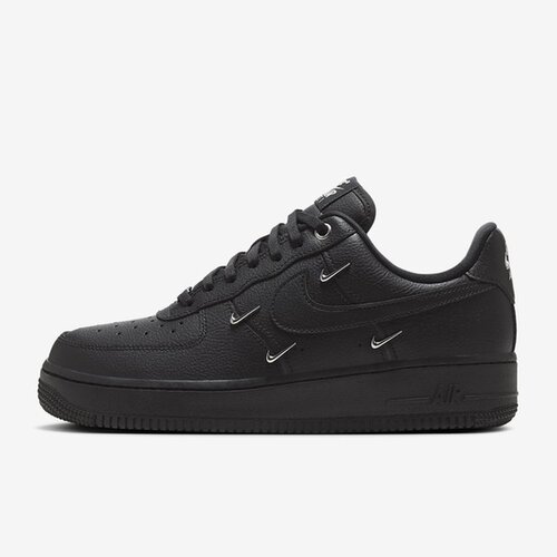 耐克女鞋Air Force 1空军一号黑银米白四钩AF1低帮休闲板鞋HQ1180