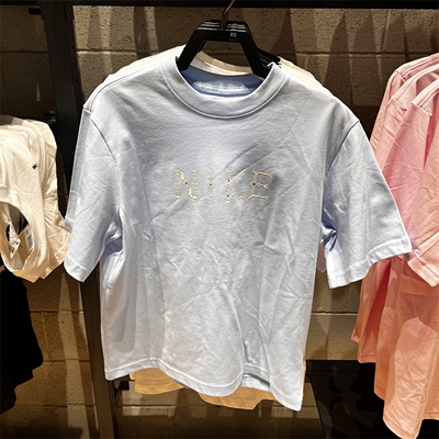 Nike耐克t恤女2025新款运动短款宽松圆领短袖 II0446-441