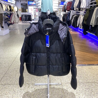 三叶草羽绒服女夹克外套