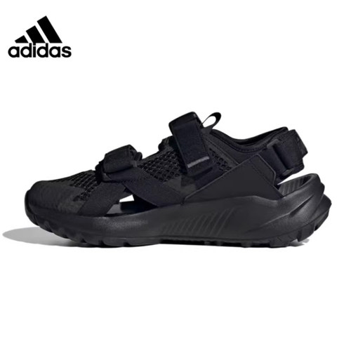 正品Adidas/阿迪达斯男子简约百搭网面透气运动休闲凉鞋 IF7596