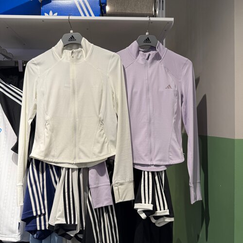 Adidas阿迪达斯女子26夏新款健身运动训练凉感修身外套夹克KH2676