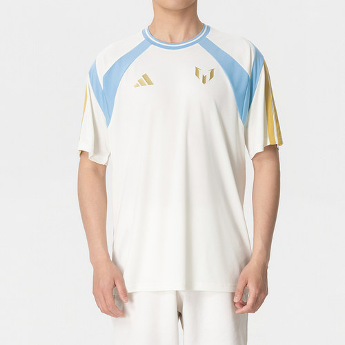 Adidas阿迪达斯男士新款时尚印花休闲圆领套头透气短袖T恤 KH0334